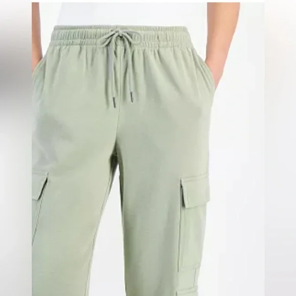 New 2PC Set Hippie Rose Junior Fleece Cargo Sweatshirt Sweatpants Size XS - Picture 2 of 10